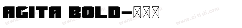 Agita Bold字体转换